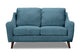 Causeuse Contemporain en Tissu | Bleu | 2-UBL0409