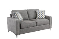 Causeuse grise en tissu #9049CH-2
