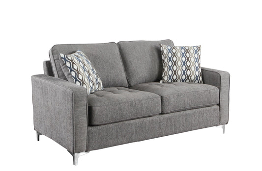 Causeuse grise en tissu #9049CH-2