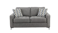 Causeuse grise en tissu #9049CH-2