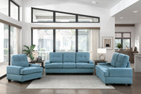 Ensemble de Sofa en Tissu Dunstan | Bleu | EUB7639