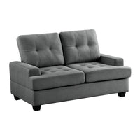Causeuse en Tissu Collection Dunstan | Gris Foncé | N2-YGD7639