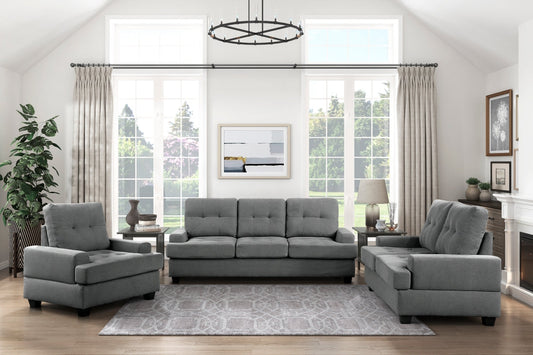 Chaise en Tissu Collection Dunstan | Gris Foncé | N1-EUB7639