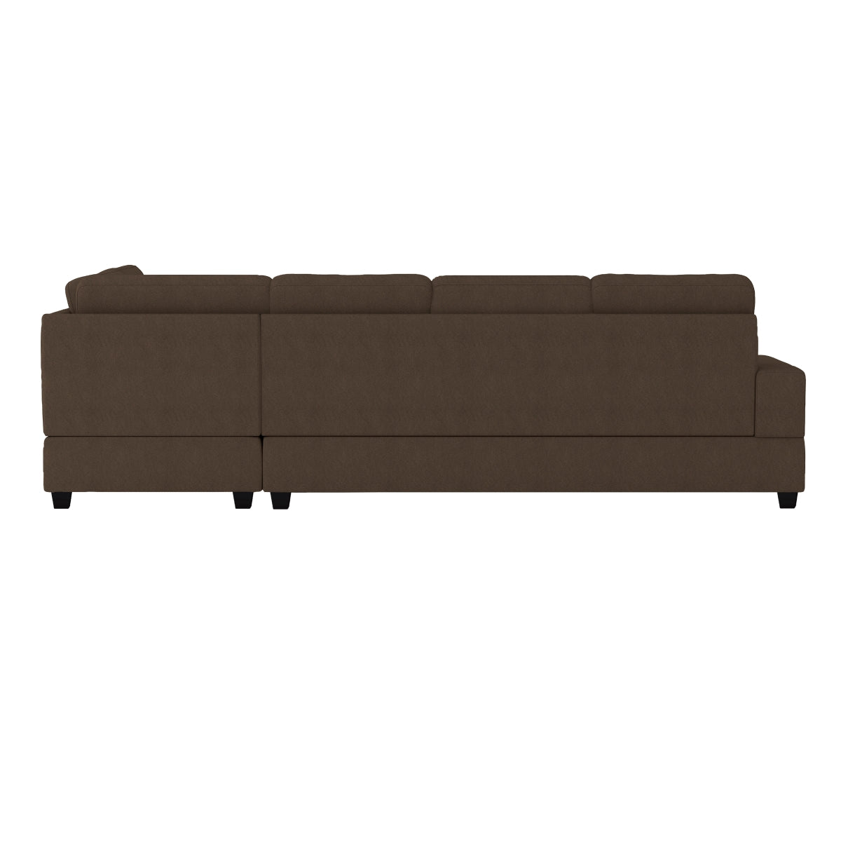 Sofa Sectionnel Réversible 2-Pièces avec Porte-Gobelets Escamotables | Chocolat | CS*CCH7095