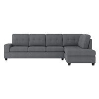 Derwin - Sofa Sectionnel Réversible 2-Pièces - Gris foncé
