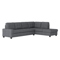 Derwin - Sofa Sectionnel Réversible 2-Pièces - Gris foncé