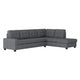 Derwin - Sofa Sectionnel Réversible 2-Pièces - Gris foncé