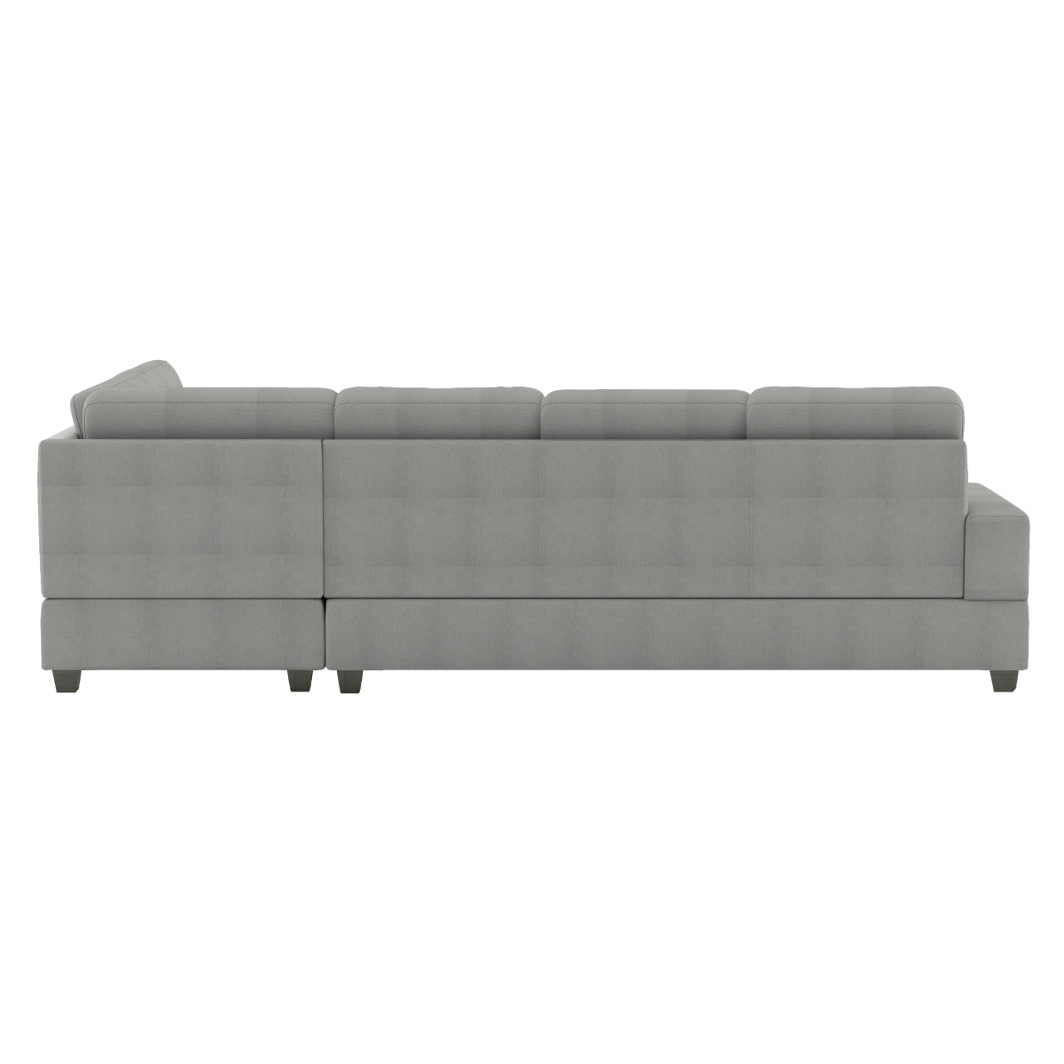 Sofa Sectionnel Réversible 2-Pièces avec Porte-Gobelets Escamotables | Gris | CS*YRG0795