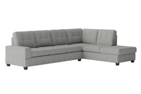 Derwin - Sofa Sectionnel Réversible 2-Pièces - Gris foncé