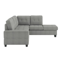 Derwin - Sofa Sectionnel Réversible 2-Pièces - Gris foncé