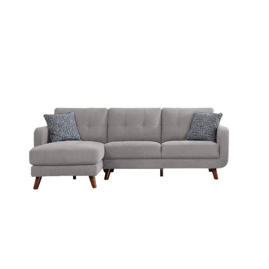 Sofa Sectionnel 2-Pièces avec Chaise Côté Gauche | Gris | SSYG1959