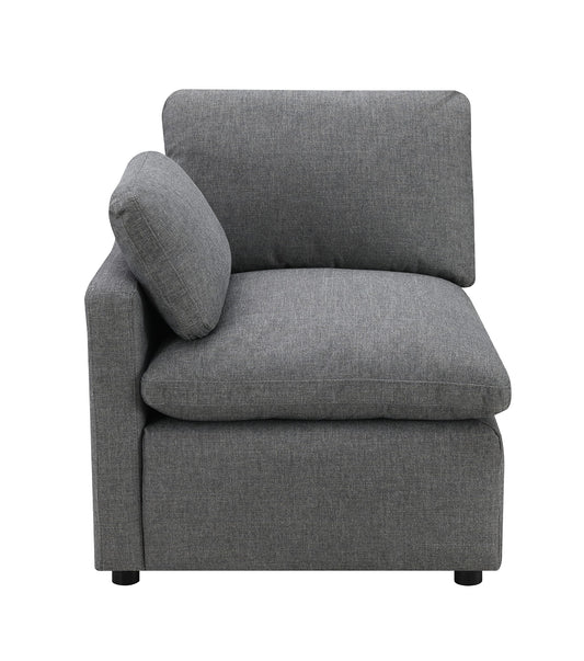 Chaise Latérale Gauche / Modulaire / Gris Foncé / MA99076
