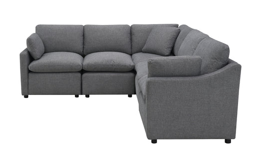 Sectionnel Modulaire / 5 morceaux / Gris Foncé / MA99076