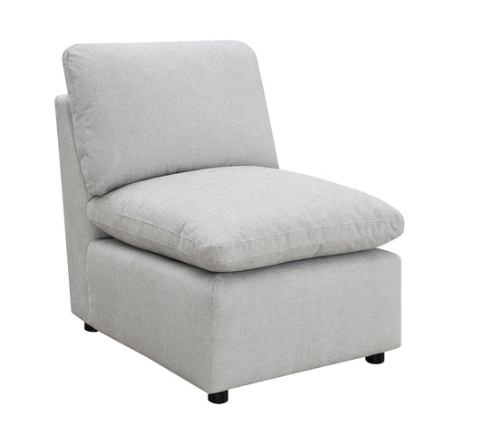 Chaise Sans Bras / Modulaire / Gris Pâle / MA99076