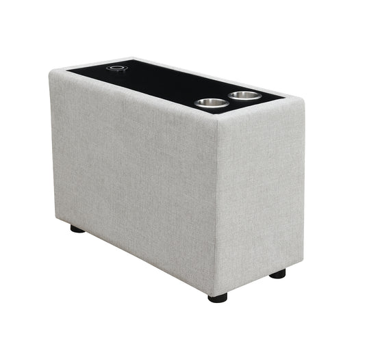 Console avec Porte Gobelets/ Modulaire / Gris Pâle / MA99076