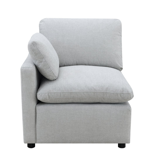 Chaise Latérale Gauche / Modulaire / Gris Pâle / MA99076
