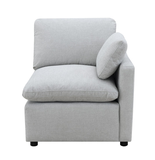 Chaise Latérale Droite / Modulaire / Gris Pâle / MA99076