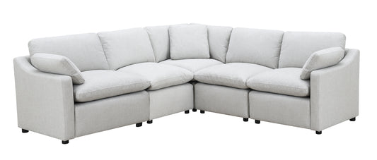 Sectionnel Modulaire / 5 morceaux / Gris Pâle / MA99076
