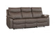 Wembley | Sofa Inclinable Manuel en Cuir Véritable | Brun | 10299