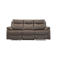 Wembley | Sofa Inclinable Manuel en Cuir Véritable | Brun | 10299