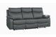 Wembley | Sofa Inclinable Manuel en Cuir Véritable | Gris Foncé | 10299