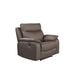 Wembley | Chaise Inclinable Électrique en Cuir Véritable | Brun | 10299