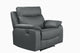 Wembley | Chaise Inclinable Électrique en Cuir Véritable | Gris Foncé | 10299