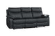 Wembley | Sofa Inclinable Électrique en Cuir Véritable | Noir | 10299