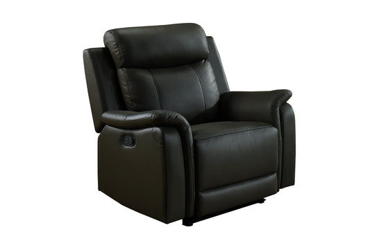 Fauteuil Inclinable / Cuir Noir / #MA99840