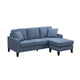 Malven | Sofa Sectionnel | Chaise Longue Réversible | Bleu | CS3-ULB21999