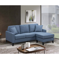 Malven | Sofa Sectionnel | Chaise Longue Réversible | Bleu | CS3-ULB21999