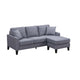 Malven | Sofa Sectionnel | Chaise Longue Réversible | Gris | CS3-YGL21999