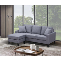 Malven | Sofa Sectionnel | Chaise Longue Réversible | Gris | CS3-YGL21999