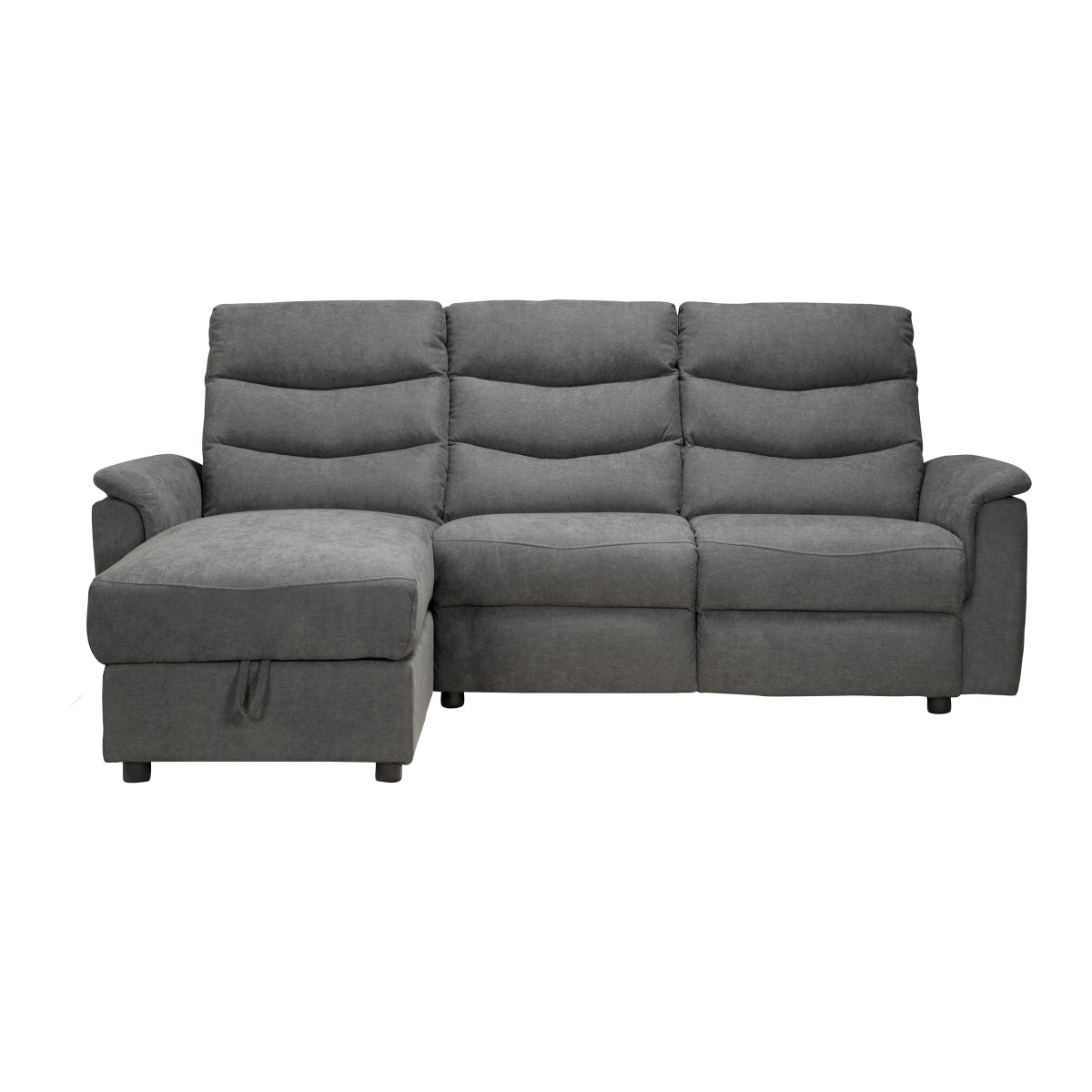 Sofa Sectionnel 2-Pièces avec Chaise de Rangement à Gauche | Gris Clair | SSYGL02999