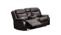 Causeuse 2 inclinable Place Brun Inclinable en imitation de Cuir #99926BRW-2C