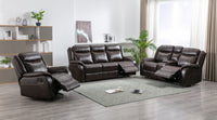 Causeuse 2 inclinable Place Brun Inclinable en imitation de Cuir #99926BRW-2C