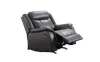Chaise Inclinable Grise en imitation Cuir #99926G-1C