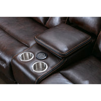 Nordan | Sofa Sectionnel Modulaire | 6-Pièces | Chaise Côté Gauche Inclinable | Brun | L6SSWRB13999