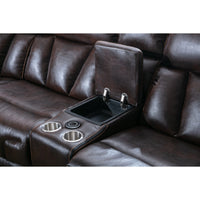 Nordan | Sofa Sectionnel Modulaire | 6-Pièces | Chaise Côté Gauche Inclinable | Brun | L6SSWRB13999