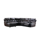 Nordan | Sofa Sectionnel Modulaire | 6-Pièces | Chaise Côté Gauche Inclinable | Brun | L6SSWRB13999