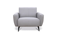 Ensemble de Sofa Bonito en Cuir Véritable | Gris | YRG45999