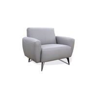 Ensemble de Sofa Bonito en Cuir Véritable | Gris | YRG45999