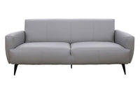 Sofa Collection Bonito en Cuir Véritable | Gris | 3-YRG45999