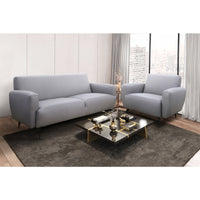 Sofa Collection Bonito en Cuir Véritable | Gris | 3-YRG45999