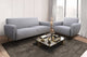 Ensemble de Sofa Bonito en Cuir Véritable | Gris | YRG45999