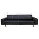 Sofa Contemporain Ipanema en Cuir Brésilien Authentique | Noir | 3-KBL65999