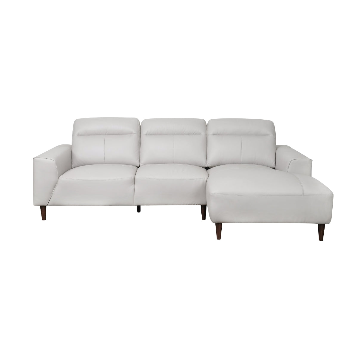 Sofa Sectionnel 2 pièces avec Chaise Longue Droite | Gris Clair | SSLGY59999