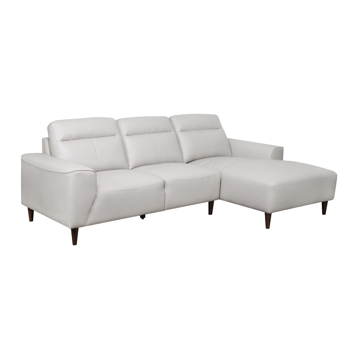 Sofa Sectionnel 2 pièces avec Chaise Longue Droite | Gris Clair | SSLGY59999