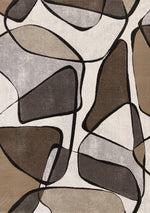 Tapis Malbaie – motif beige et brun, géométrique (Kalora Aurora 63447-9293) – Meubles TOCO