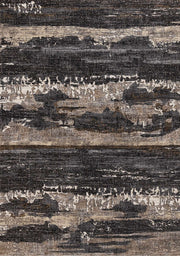 Beige et noir, effet vieilli / 5'3" x 7'7"